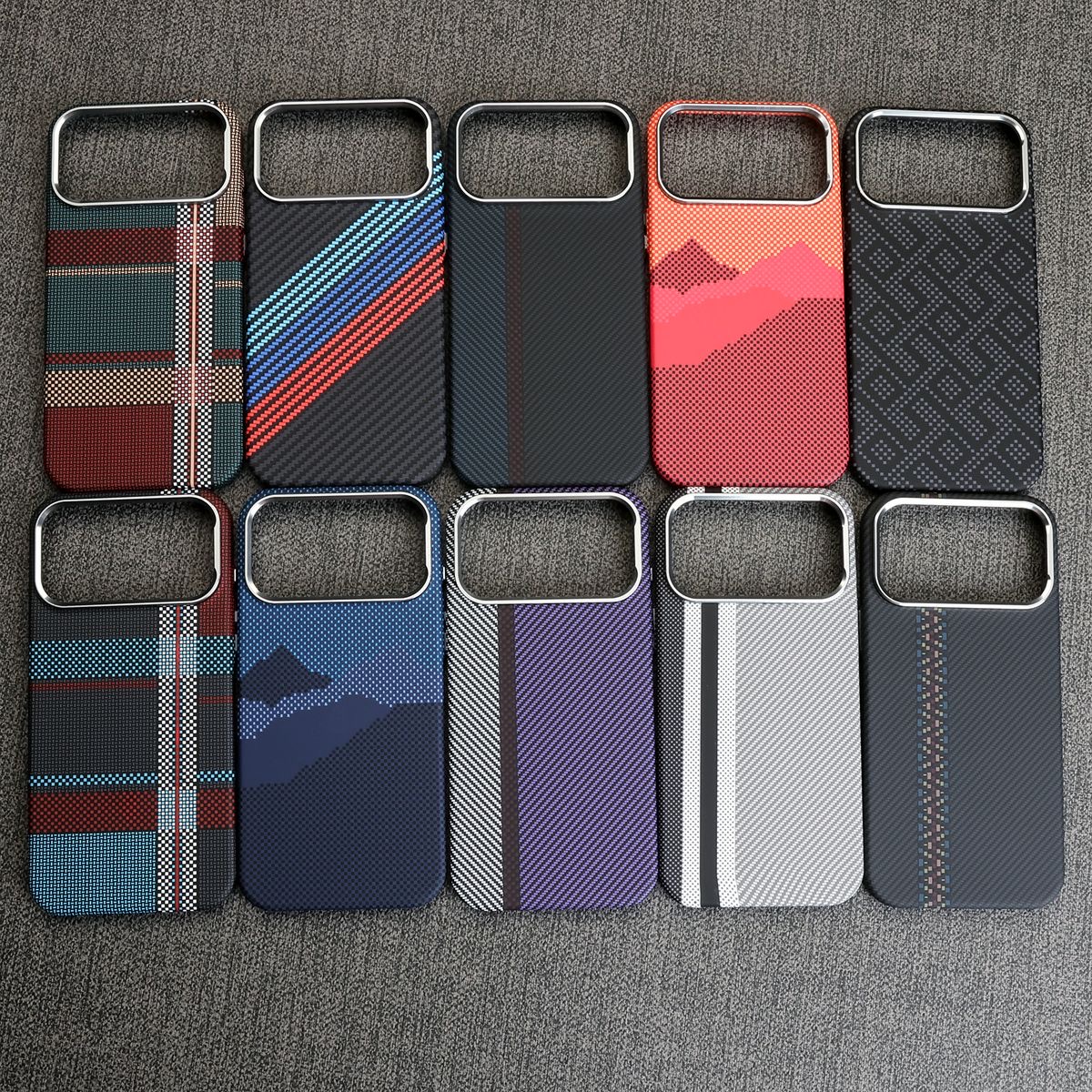 Carbon Fiber Pattern Hybrid Case Collection